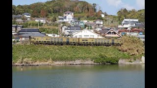 大村湾を走る或る列車