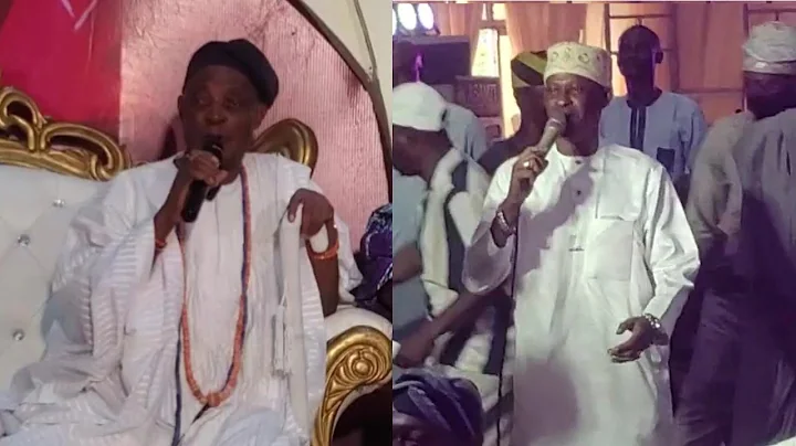 Moment Rasheed Ayinde Merenge composed for Olubadan Oba Rasheed Ladoja @Special Coronation Reception