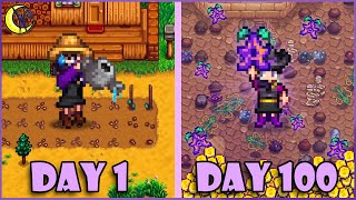 I Played 100 Days of Stardew Valley and did EVERYTHING