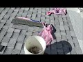 How to install roofing shingles to wood deck with battery tools only Part 16