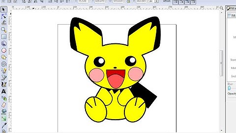 Inkscape Tutorial - How To Draw Pichu From Pokemon In Inkscape. (PART 2)