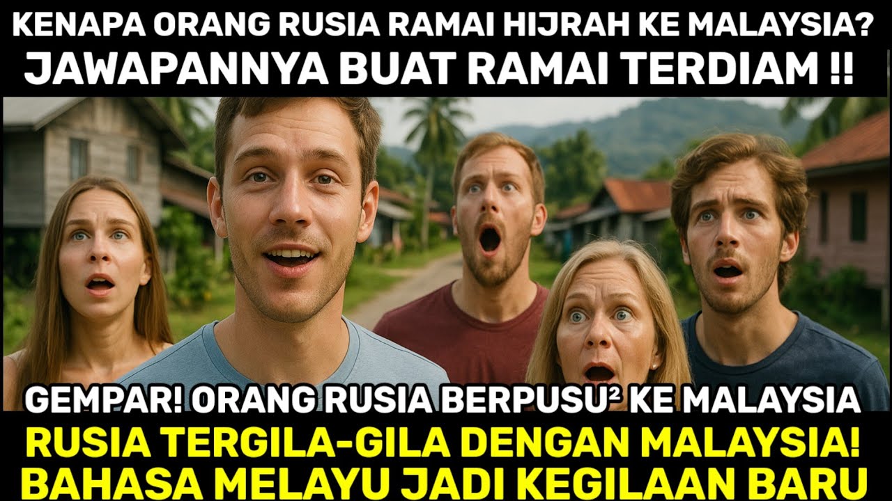 GEMPAR! RATUSAN WARGA RUSIA NEKAD KE MALAYSIA, BELAJAR BAHASA MELAYU LANCAR GILA!