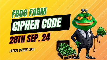 Frogfarm Daily Cipher | Frog Farm Cipher Code Daily | September 28 Frog Farm Cipher Code