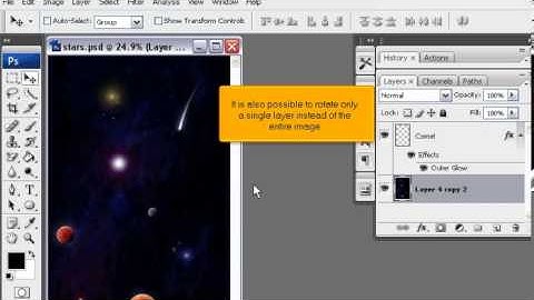 How to rotate the canvas & layers in PhotoShop