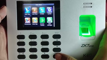 How to configure fingerprint (ZKTecho k40) Device in AARKS.