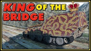 King of the Bridge - Jagdpanzer E-100 - World of Tanks Gameplay screenshot 2