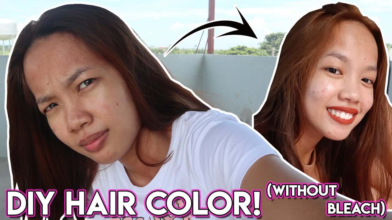 Diy Tipid Hair Color Without Bleach Lighter Blond From Bremod Jam Rouello Youtube