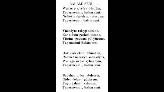Balam Seni Halk Aýdym Minus Karaoke
