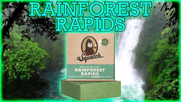 DR SQUATCH FROSTY PEPPERMINT BAR SOAP REVIEW - MINTY FRESH SOAP FOR MEN 