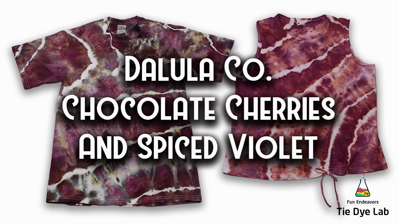 Ice Dyeing With Chocolate Cherries and Spiced Violet (From Dalula