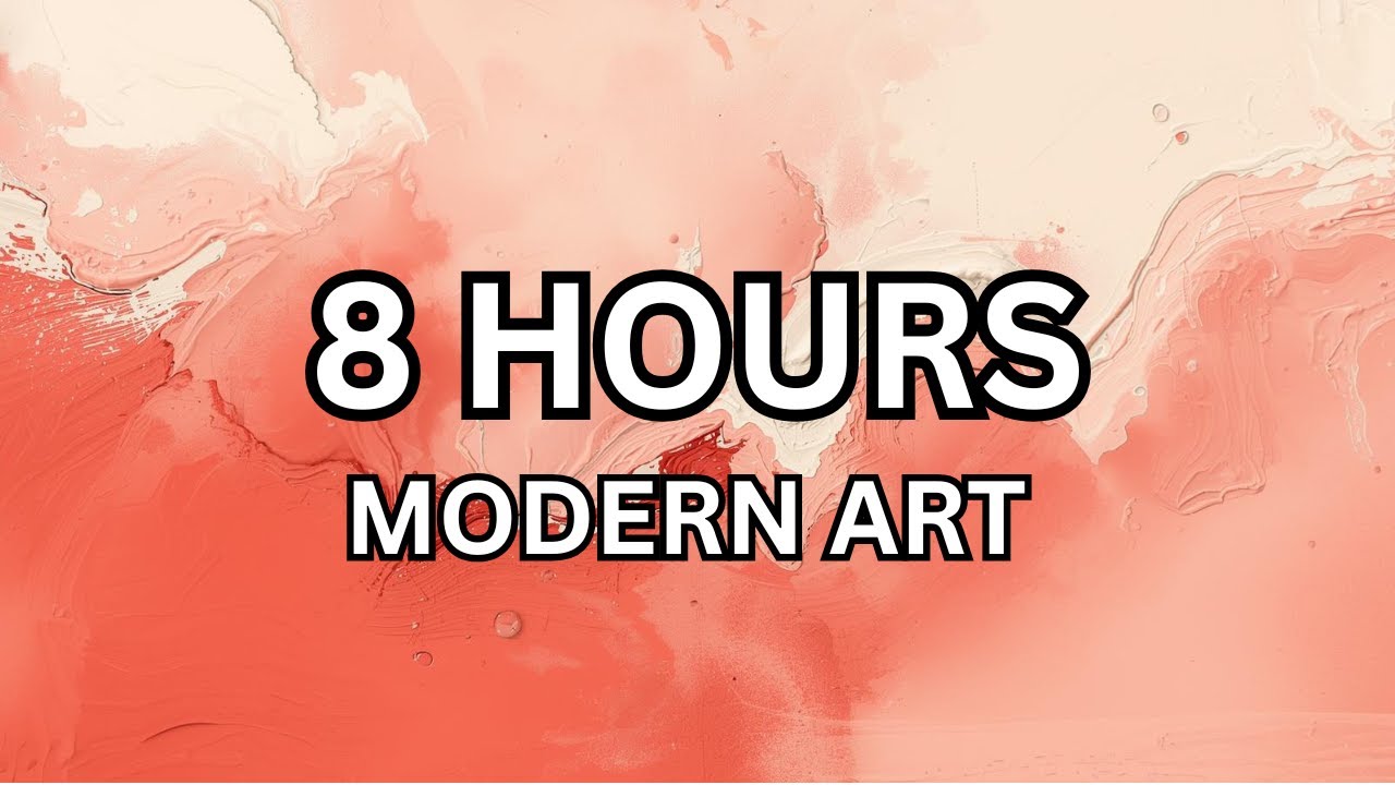 Coral & Cream Abstract Art – 8 Hours of Ambient TV Art | Estate Haus