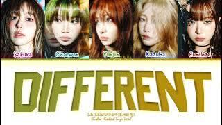 LE SSERAFIM (르세라핌) - DIFFERENT (Color Coded Lyrics Kan/Rom/Eng) [1 Hour Loop]