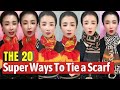 The 20 super ways to tie a silk scarf  how to wear scarf in 2023 part4 scarftie scarfstyle