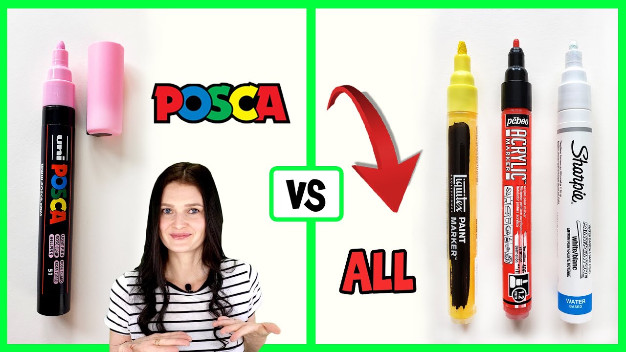 BEST PAINT MARKERS 🎨 Posca Pens vs Sharpie vs Liquitex vs Pebeo 