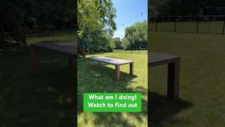 What am I doing with a large table in my yard? Watch to find out! Part 1 #shorts