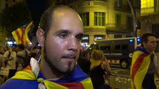Catalanes reaccionan al discurso del rey de España