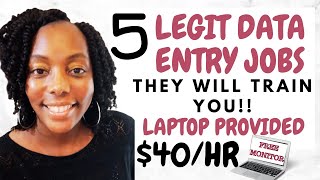 Act Fast 5 Legit Data Entry Work from Home Jobs 2023| No Phones