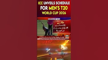 ICC unveils schedule for men
