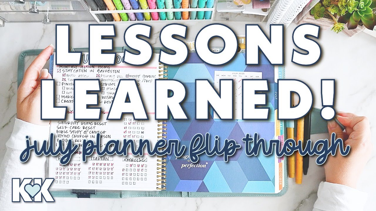 Erin Condren Functional Planner Flip Through How I Used My Dashboard LifePlanner and What I Learned