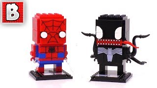 LEGO Spider-Man & Venom Comic Con 2017 Exclusive Brickheadz | Unbox Build Time Lapse Review