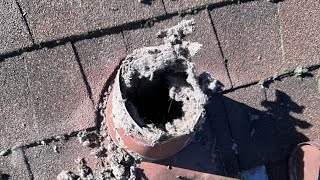 Dryer vent duct cleaning Part 1 of 2