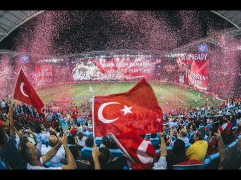 Türkiye - Rusya Milli Maç Öncesi Trabzon'da Koreografi