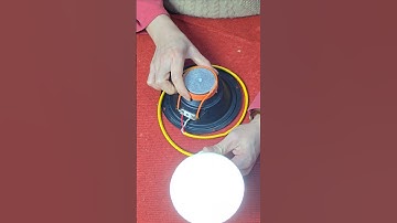 Generate electricity to light a light bulb from a speaker #diy #reparar #shortvideo