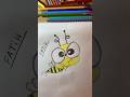 Sevimli arı çizimi… #drawing #art #2025 #shorts #