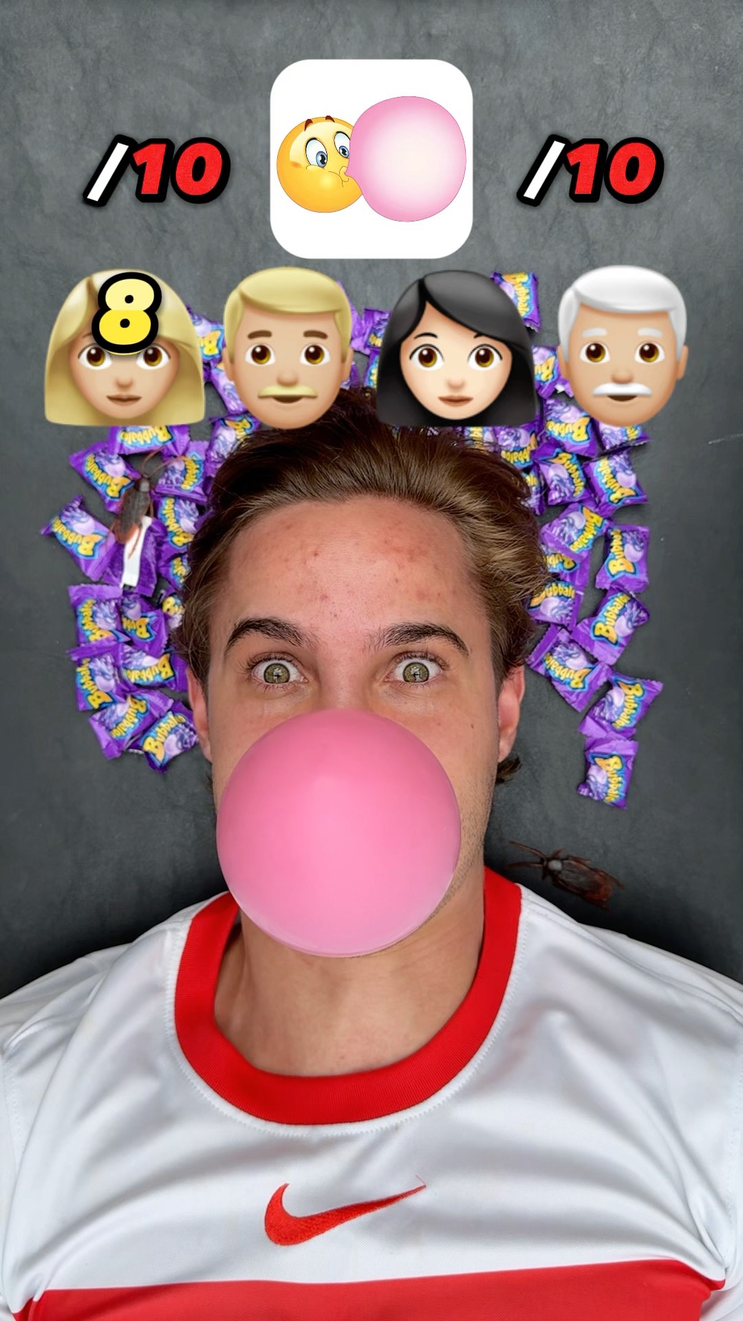 Who Made the BIGGEST Bubblegum Bubble?? #shorts