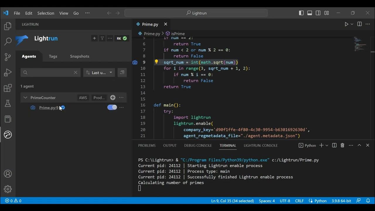 How to Use Lightrun Snapshots with Python in VSCode - YouTube