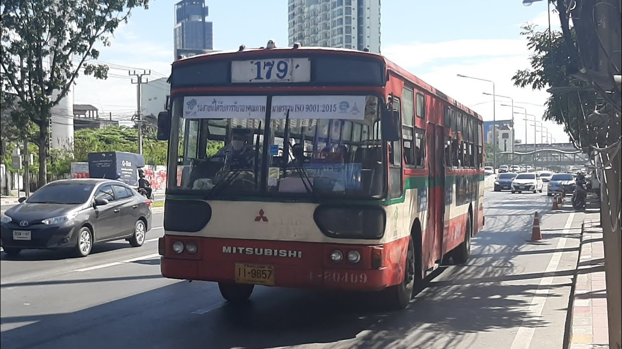รถเมล์สาย 136  New  Mitsubishi Fuso RP118SRADH1 Route 179 Number 4-80409 (Present : Route 136)