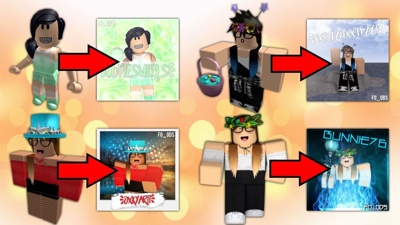 Making Gfx For My Fans D Youtube - how to make a gfx in roblox studio foods