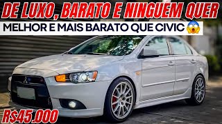 O SEDAN DE LUXO ESQUECIDO MUITO MELHOR E MAIS BARATO QUE CIVIC E COROLLA 😱 LANCER 2.0 vale a pena?