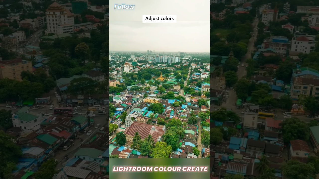 Yangon city 24 floor view 📸