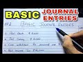 Basic Journal Entries by Saheb Academy - Class 11 / B.COM / CA Foundation