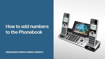Add a number to Phonebook | Add a number to Phonebook via Caller ID log - VTech IS8251 series