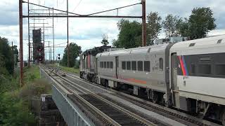 Full HD 60FPS: NJ Transit GP40PH-2B 4208 Leads Train 4628 at Pennsauken Transit Center 9/3/21