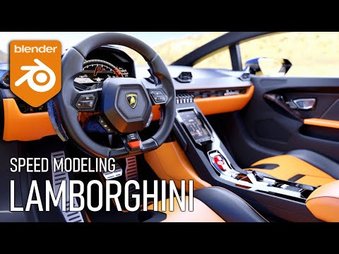 Blender Speed Modeling - Lamborghini Interior (Arijan)