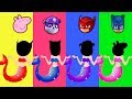 Mermaid Princess Wrong Heads PJ Masks Peppa Pig Paw Patrol Learn Colors Finger Family Rhymes for Kid