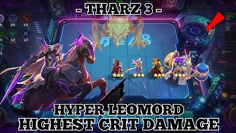 Tharz Skill 3 - Hyper Leomord Very High Critical Damage 5 Gold Strategy + Valir | MLBB