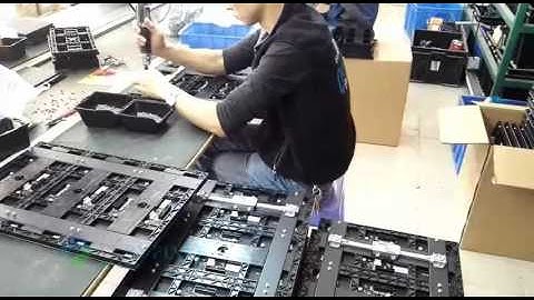 How the front service led screen module manufacture and assemble to a cabinet---DIY Notebook