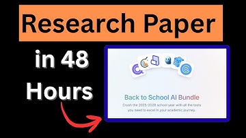 How I Completed a Research Paper in 48 Hours Using AI | A Step-by-Step Guide
