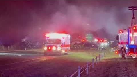 I-26 fiery crash video from Charles Hooker