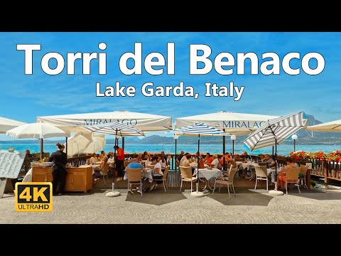 Torri del Benaco, Lake Garda - Walking Tour (4K 60fps)