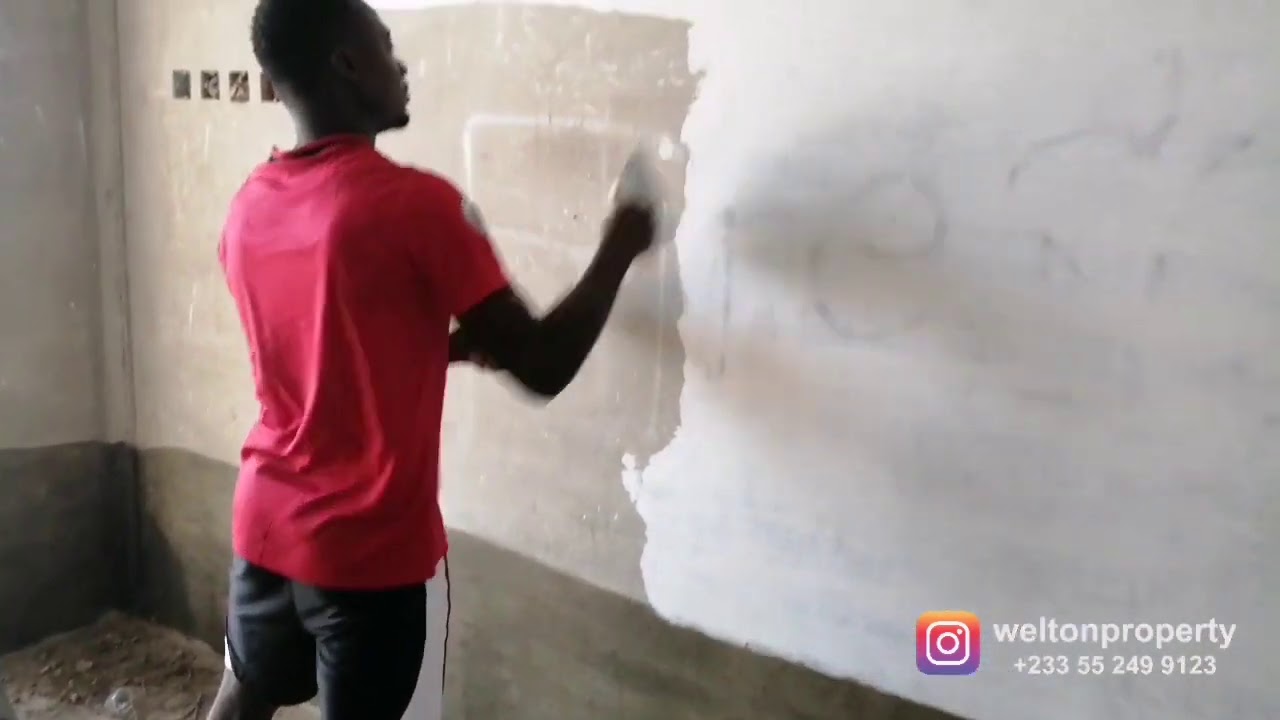 Waterproof Primer on Lower End Walls (Building in Ghana) YouTube