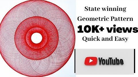 Geometric Pattern | Tutorial video for beginners | Easy Geometrical chart for Maths Exhibition