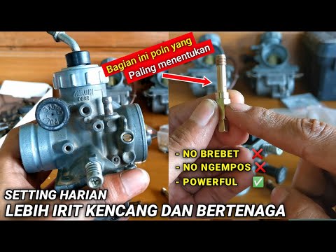 CARA SETTING HARIAN KARBU RX KING BIAR IRIT DAN BERTENAGA || How to adjust the Carburetor Rx King