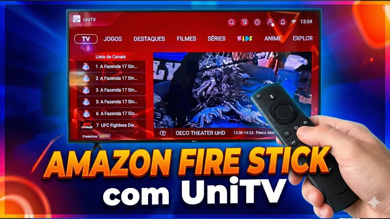 UniTV no Amazon Fire Stick – Instalação rápida para assistir tudo!