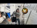 Productive study vlog  exam season med school living alone what i eat diy polaroid project 