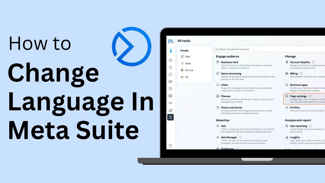 How To Change Language In Meta Business Suite ! 